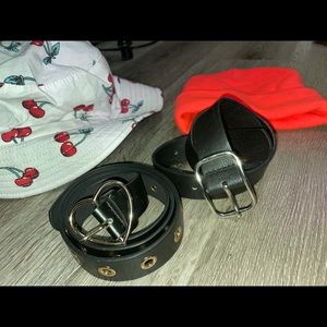 2 belts 2 hats